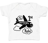 Hippowarehouse My First Aeroplane Ride Baby Unisex t-Shirt Short Sleeve White