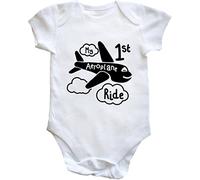 Hippowarehouse My First Aeroplane Ride baby vest bodysuit (short sleeve) boys girls