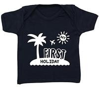 Hippowarehouse My First Holiday Baby Unisex t-Shirt Short Sleeve Black