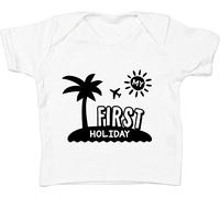 Hippowarehouse My First Holiday Baby Unisex t-Shirt Short Sleeve White