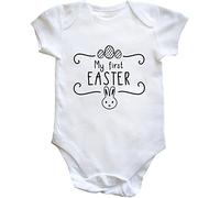 Hippowarehouse My first rabbit Easter baby vest bodysuit (short sleeve) boys girls