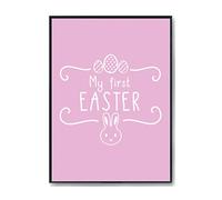 Hippowarehouse My first rabbit Easter Printed Poster A2 Wall Art Design Classroom Room Gym Office Décor