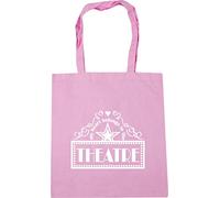 Hippowarehouse My Heart Belongs In the Theatre Tote Shopping Gym Beach Bag 42cm x38cm, 10 litres