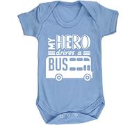 Hippowarehouse My Hero Drives a Bus baby vest bodysuit (short sleeve) boys girls