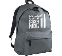 Hippowarehouse My Home is on the Cricket Pitch backpack ruck sack Dimensions: 31 x 42 x 21 cm Capacity: 18 litres