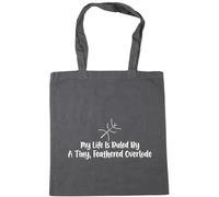 Hippowarehouse My Life Is Ruled By A tiny, camouflaged Overlord stick insect phasmid Tote Shopping Gym Beach Bag 42cm x38cm, 10 litres