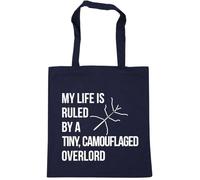 Hippowarehouse My Life Is Ruled By A tiny, camouflaged Overlord stick insect phasmid Tote Shopping Gym Beach Bag 42cm x38cm, 10 litres