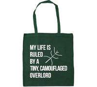 Hippowarehouse My Life Is Ruled By A tiny, camouflaged Overlord stick insect phasmid Tote Shopping Gym Beach Bag 42cm x38cm, 10 litres