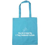 Hippowarehouse My Life Is Ruled By A tiny, camouflaged Overlord stick insect phasmid Tote Shopping Gym Beach Bag 42cm x38cm, 10 litres
