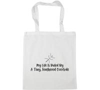 Hippowarehouse My Life Is Ruled By A tiny, camouflaged Overlord stick insect phasmid Tote Shopping Gym Beach Bag 42cm x38cm, 10 litres