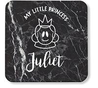 Hippowarehouse My Little Princess Personalised printed coaster gloss finish durable backing 9cm x 9cm 2 pack