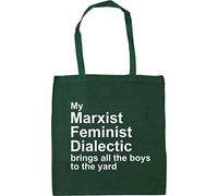 Hippowarehouse My Marxist Feminist Dialectic Brings All The To The Yard Tote Shopping Gym Beach Bag 42cm x38cm, 10 litres