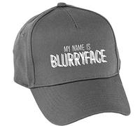 Hippowarehouse My Name is Blurryface Baseball Cap hat Premium Printed 5 Panel OneSize Adults Graphite Grey