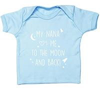 Hippowarehouse My Nana Loves Me to The Moon and Back Baby Unisex t-Shirt Short Sleeve