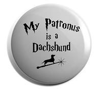 Hippowarehouse My Patronus Is A Dachshund Badge Various Sizes 38mm 50mm 75mm