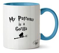 Hippowarehouse My Patronus is A Gorilla Printed Mug Various Colour Options Ceramic Cup Kitchenware 11oz