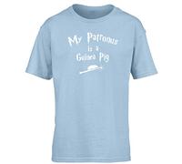 Hippowarehouse My Patronus is A Guinea Pig Kids Children's Short Sleeve t-Shirt Light Blue