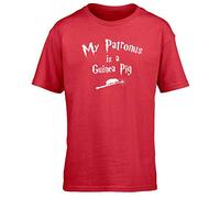 Hippowarehouse My Patronus is A Guinea Pig Kids Children's Short Sleeve t-Shirt Red