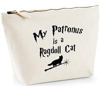Hippowarehouse My Patronus Is A Ragdoll Cat printed make up cosmetic wash bag 18x19x9cm