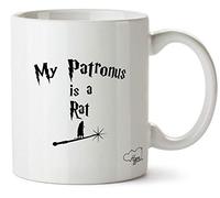 Hippowarehouse My Patronus is A Rat Printed Mug Various Colour Options Ceramic Cup Kitchenware 10oz