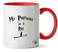 Hippowarehouse My Patronus is A Rat Printed Mug Various Colour Options Ceramic Cup Kitchenware 11oz