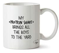 Hippowarehouse My Protein Shake Brings All The to The Yard Printed Mug Cup Ceramic 10oz