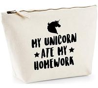 Hippowarehouse My unicorn ate my homework printed make up cosmetic wash bag 18x19x9cm