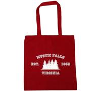 Hippowarehouse Mystic falls Tote Shopping Gym Beach Bag 42cm x38cm, 10 litres