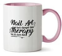 Hippowarehouse Nail Art Isn't Cheaper Than Therapy but It's More Fun Printed Mug Various Colour Options Ceramic Cup Kitchenware 11oz