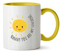 Hippowarehouse Nanny You are My Sunshine Printed Mug Various Colour Options Ceramic Cup Kitchenware 11oz