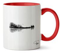 Hippowarehouse Nature Tree Guitar Printed Mug Various Colour Options Ceramic Cup Kitchenware 11oz