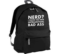 HippoWarehouse Nerd? I Prefer The Term Intellectual Badass Backpack ruck Sack Dimensions: 31 x 42 x 21 cm Capacity: 18 litres