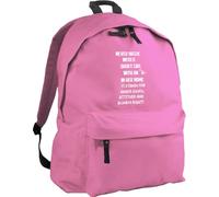 Hippowarehouse Never argue with a short girl with an a in her name backpack ruck sack Dimensions: 31 x 42 x 21 cm Capacity: 18 litres