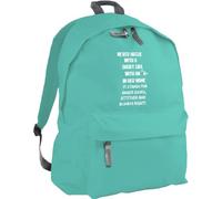 Hippowarehouse Never argue with a short girl with an a in her name backpack ruck sack Dimensions: 31 x 42 x 21 cm Capacity: 18 litres