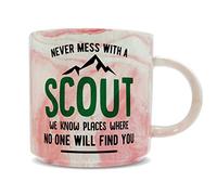Hippowarehouse Never Mess with a Scout we Know Places Where no one Will find You Printed Mug Various Colour Options Ceramic Cup Kitchenware 11oz