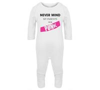 Hippowarehouse Never mind my parents I'm the punk Baby Romper all in one piece unisex