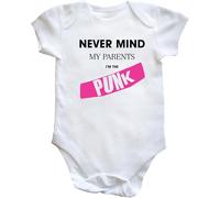 Hippowarehouse Never mind my parents I'm the punk baby vest bodysuit (short sleeve) boys girls