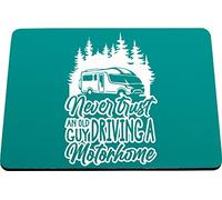 Hippowarehouse Never trust an old guy in a motorhome printed mouse mat pad accessory black rubber base 240mm x 190mm x 60mm