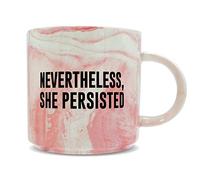 Hippowarehouse Nevertheless, She Persisted Printed Mug Various Colour Options Ceramic Cup Kitchenware 11oz