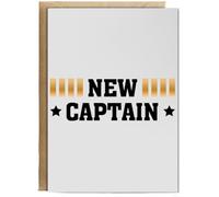 Hippowarehouse New captain airplane Personalised Card A6 with envelope for him for her Funny Cards for Men and Women Blank inside option