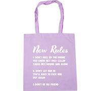Hippowarehouse New rules One Don't pick up the phone Tote Shopping Gym Beach Bag 42cm x38cm, 10 litres
