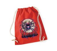 Hippowarehouse New York City Spider Vigilante Comic Art Graphic Drawstring Cotton School Gym Bag 37cm x 46cm, 12 litres