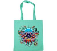 Hippowarehouse New York City Spider Vigilante Graffiti Comic Art Tote Shopping Gym Beach Bag 42cm x38cm, 10 litres