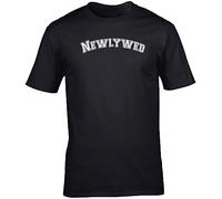Hippowarehouse Newlywed Unisex Short Sleeve t-Shirt (Specific Size Guide in Description) Black