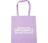 Hippowarehouse No one ever made a difference by being like everyone else Tote Shopping Gym Beach Bag 42cm x38cm, 10 litres