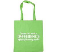Hippowarehouse No one ever made a difference by being like everyone else Tote Shopping Gym Beach Bag 42cm x38cm, 10 litres