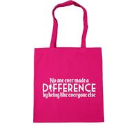 Hippowarehouse No one ever made a difference by being like everyone else Tote Shopping Gym Beach Bag 42cm x38cm, 10 litres
