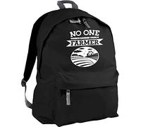 HippoWarehouse No one Works Harder Than a Farmer Backpack ruck Sack Dimensions: 31 x 42 x 21 cm Capacity: 18 litres