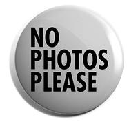 Hippowarehouse No photos please Badge Various Sizes 38mm 50mm 75mm