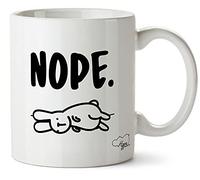 Hippowarehouse Nope - Bunny Rabbit Printed Mug Cup Ceramic 10oz